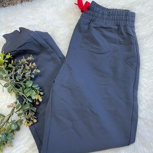 Figs scrubs high waisted charcoal zamora joggers